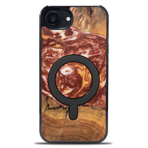 Etui Bewood Unique do iPhone 17e / 16e - Planets - Mars z MagSafe