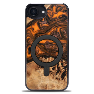 Etui Bewood Unique do iPhone 17e / 16e - Orange z MagSafe