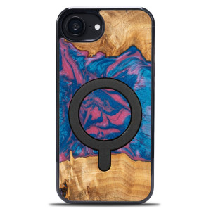 Etui Bewood Unique do iPhone 17e / 16e - Neons - Vegas z MagSafe