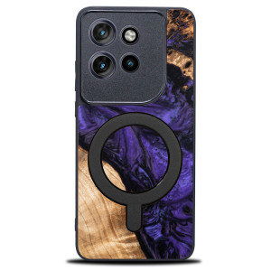 Etui Bewood Unique do Motorola Edge 50 Neo / 60 Neo - Violet z MagSafe