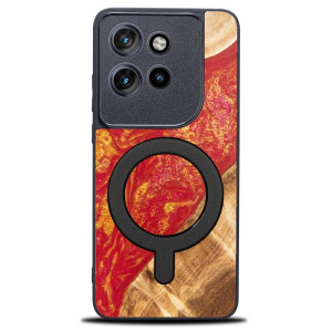 Etui Bewood Unique do Motorola Edge 50 Neo / 60 Neo - Neons - Paris z MagSafe