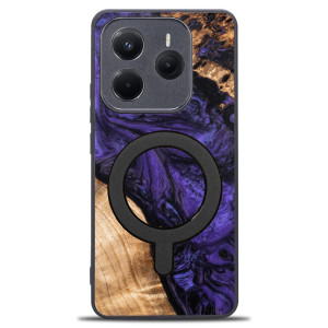 Etui Bewood Unique do Xiaomi Redmi Note 14 5G - Violet z MagSafe
