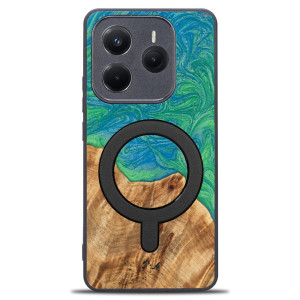 Etui Bewood Unique do Xiaomi Redmi Note 14 5G - Neons - Tokyo z MagSafe