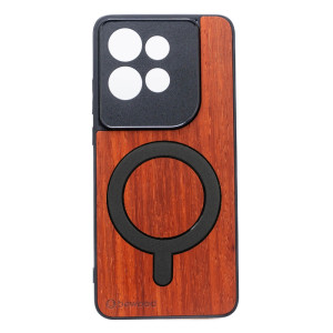 Drewniane Etui Bewood do Motorola Edge 50 Neo / 60 Neo PADOUK z MagSafe