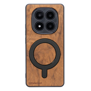 Drewniane Etui Bewood do Xiaomi Redmi Note 14 Pro Plus 5G IMBUIA z MagSafe