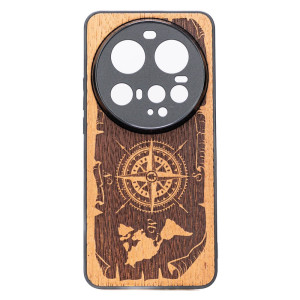 Drewniane Etui Bewood do Xiaomi 15 Ultra RóżA WIATRÓW MERBAU