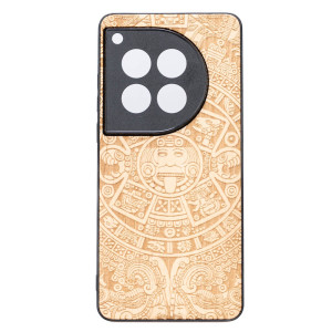 Drewniane Etui Bewood do OnePlus 12 KALENDARZ AZTECKI ANIEGRE