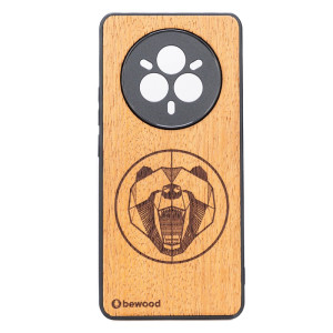 Drewniane Etui Bewood do Realme 14 Pro Plus 5G NIEDŹWIEDŹ MERBAU