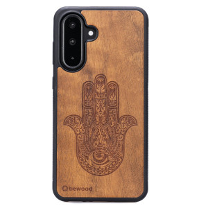 Drewniane Etui Bewood do Samsung Galaxy A36 5G HAMSA IMBUIA