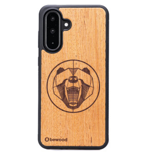 Drewniane Etui Bewood do Samsung Galaxy A26 5G NIEDŹWIEDŹ MERBAU