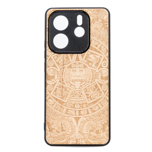 Drewniane Etui Bewood do Xiaomi Redmi Note 14 5G KALENDARZ AZTECKI ANIEGRE