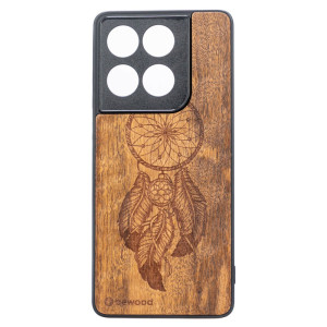 Drewniane Etui Bewood do Motorola Edge 60 / 60 Fusion 5G ŁAPACZ SNÓW IMBUIA