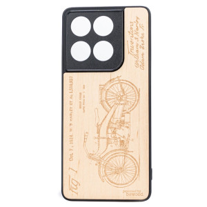 Drewniane Etui Bewood do Motorola Edge 60 / 60 Fusion 5G HARLEY PATENT ANIEGRE