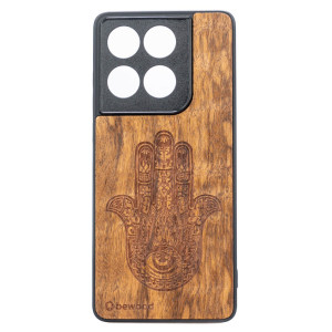 Drewniane Etui Bewood do Motorola Edge 60 / 60 Fusion 5G HAMSA IMBUIA