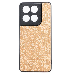Drewniane Etui Bewood do Motorola Edge 60 Pro 5G KWIATY POLNE ANIEGRE