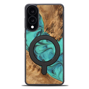 Etui Bewood Unique do Samsung Galaxy S25 Edge - Turquoise z MagSafe