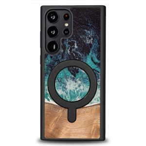 Etui Bewood Unique do Samsung Galaxy S22 Ultra - Dream Island z MagSafe