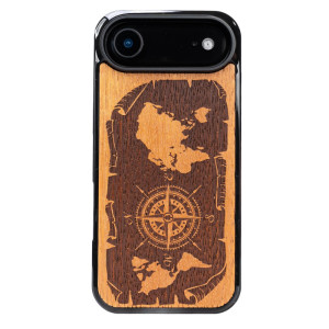 Drewniane Etui Bewood do iPhone Air RóżA WIATRÓW MERBAU
