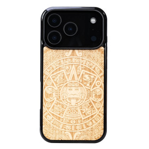 Drewniane Etui Bewood do iPhone 17 Pro KALENDARZ AZTECKI ANIEGRE