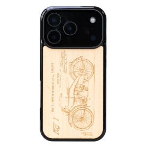 Drewniane Etui Bewood do iPhone 17 Pro HARLEY PATENT ANIEGRE