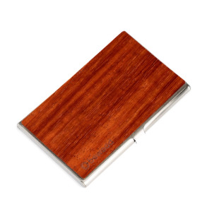 Drewniany Wizytownik Bewood Inox Padouk
