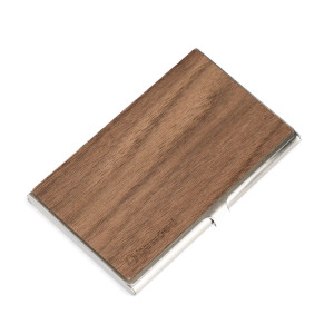 Drewniany Wizytownik Bewood Inox Orzech Amerykański