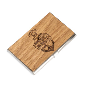 Drewniany Wizytownik Bewood Inox Kotwica Dąb
