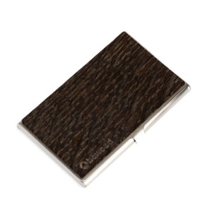 Drewniany Wizytownik Bewood Inox Dąb Wędzony