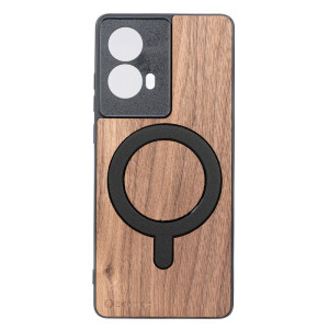 Drewniane Etui Bewood do Motorola G85 5G ORZECH AMERYKAŃSKI z MagSafe