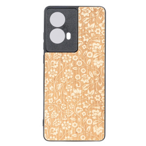 Drewniane Etui Bewood do Motorola G85 5G KWIATY POLNE ANIEGRE