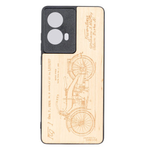 Drewniane Etui Bewood do Motorola G85 5G HARLEY PATENT ANIEGRE