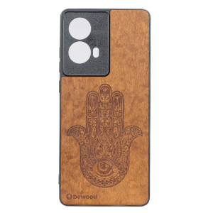 Drewniane Etui Bewood do Motorola G85 5G HAMSA IMBUIA