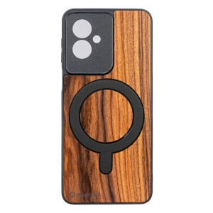 Drewniane Etui Bewood do Motorola G55 5G PALISANDER SANTOS z MagSafe