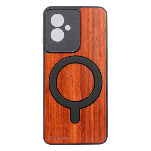 Drewniane Etui Bewood do Motorola G55 5G PADOUK z MagSafe