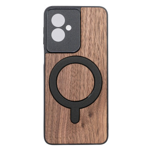 Drewniane Etui Bewood do Motorola G55 5G ORZECH AMERYKAŃSKI z MagSafe