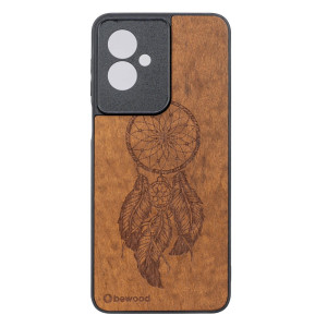 Drewniane Etui Bewood do Motorola G55 5G ŁAPACZ SNÓW IMBUIA
