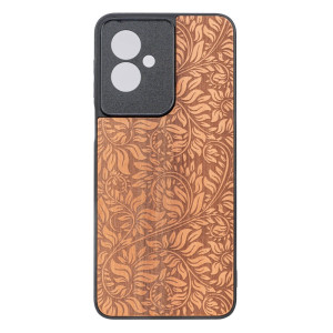 Drewniane Etui Bewood do Motorola G55 5G LIŚCIE JABŁOŃ