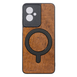 Drewniane Etui Bewood do Motorola G55 5G IMBUIA z MagSafe