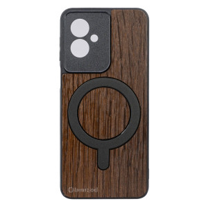 Drewniane Etui Bewood do Motorola G55 5G DĄB WĘDZONY z MagSafe