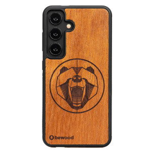 Drewniane Etui Bewood do Samsung Galaxy S25 FE 5G NIEDŹWIEDŹ MERBAU