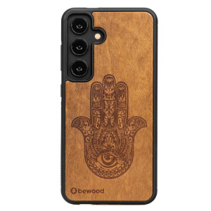 Drewniane Etui Bewood do Samsung Galaxy S25 FE 5G HAMSA IMBUIA