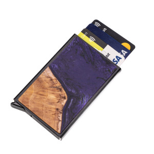 Etui na karty Bewood Unique Black - Violet