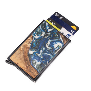 Etui na karty Bewood Unique Black - Planets - Ziemia