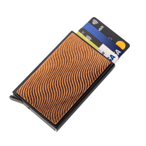 Etui na karty Bewood Unique Black - Fale Merbau