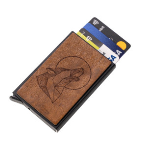 Etui na karty Bewood Wilk Imbuia