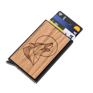 Etui na karty Bewood Wilk Dąb