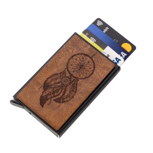 Etui na karty Bewood Łapacz Snów Imbuia