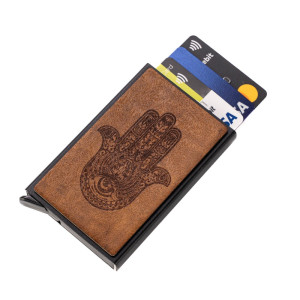 Etui na karty Bewood Hamsa Imbuia