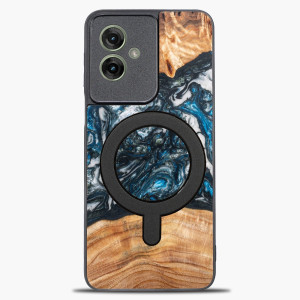 Etui Bewood Unique do Motorola G55 5G - Planets - Ziemia z MagSafe
