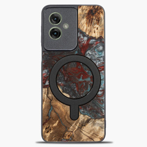 Etui Bewood Unique do Motorola G55 5G - Planets - Pluton z MagSafe